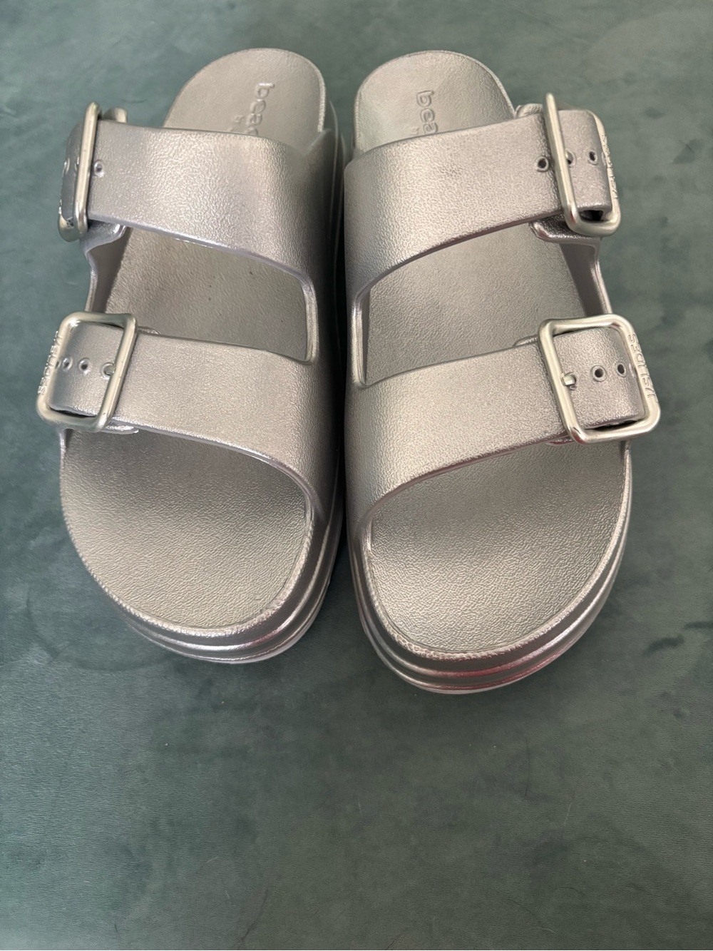 J Slides Silver Eva New - Picture 2 of 8